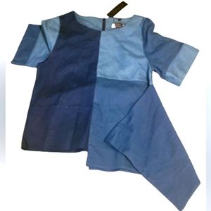 New Gracia patchwork top. Jean like material. Back zipper closure. Medium